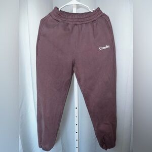 Comfrt womens mauve plum Sweatpants